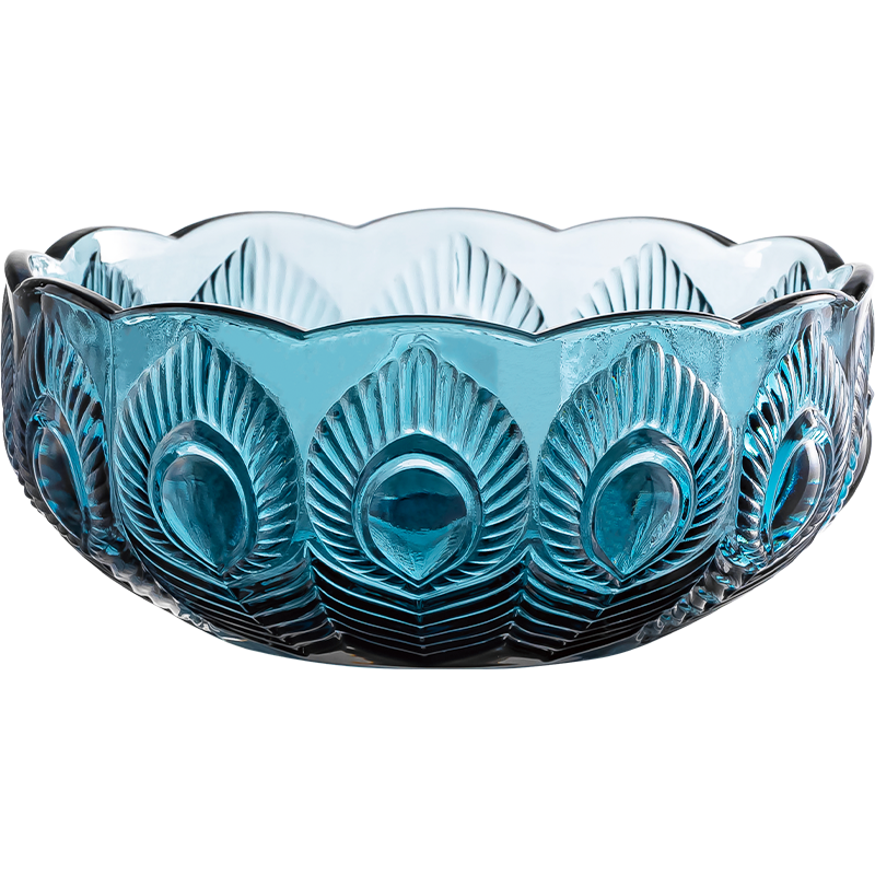 乐唯诗   墨蓝孔雀大碗单只装 KQDW/L1 650ml 蓝色（单位：只）